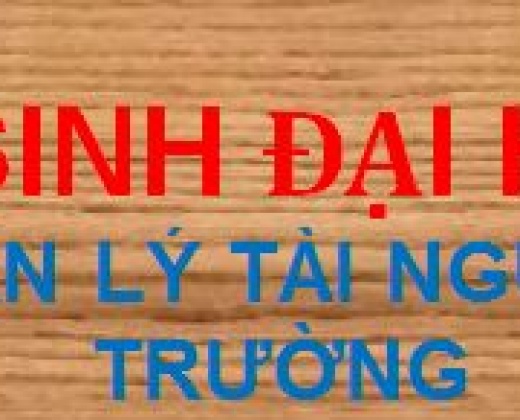TUYỂN SINH ĐẠI HỌC 2023 - NGÀNH QUẢN LÝ TÀI NGUYÊN VÀ MÔI TRƯỜNG